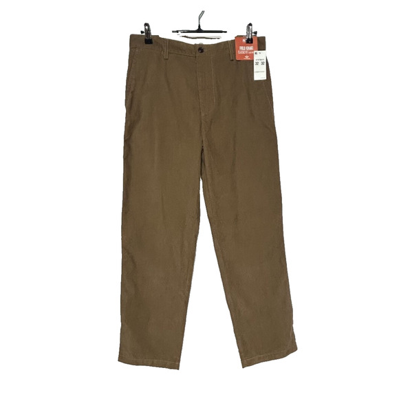 Docker Pants Mens 32X32 Brown Pacific Field Khaki Corduroy Classic Fit NWT - Picture 1 of 9